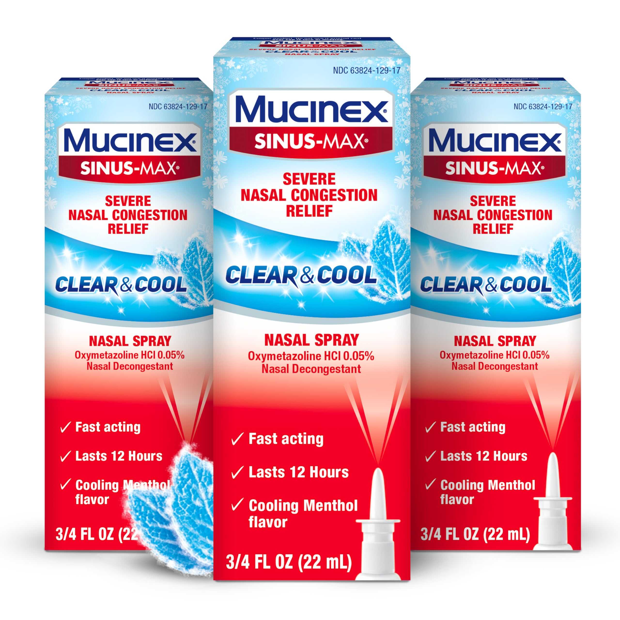 Mucinex Severe Nasal Congestion Relief Clear & Cool Nasal Spray