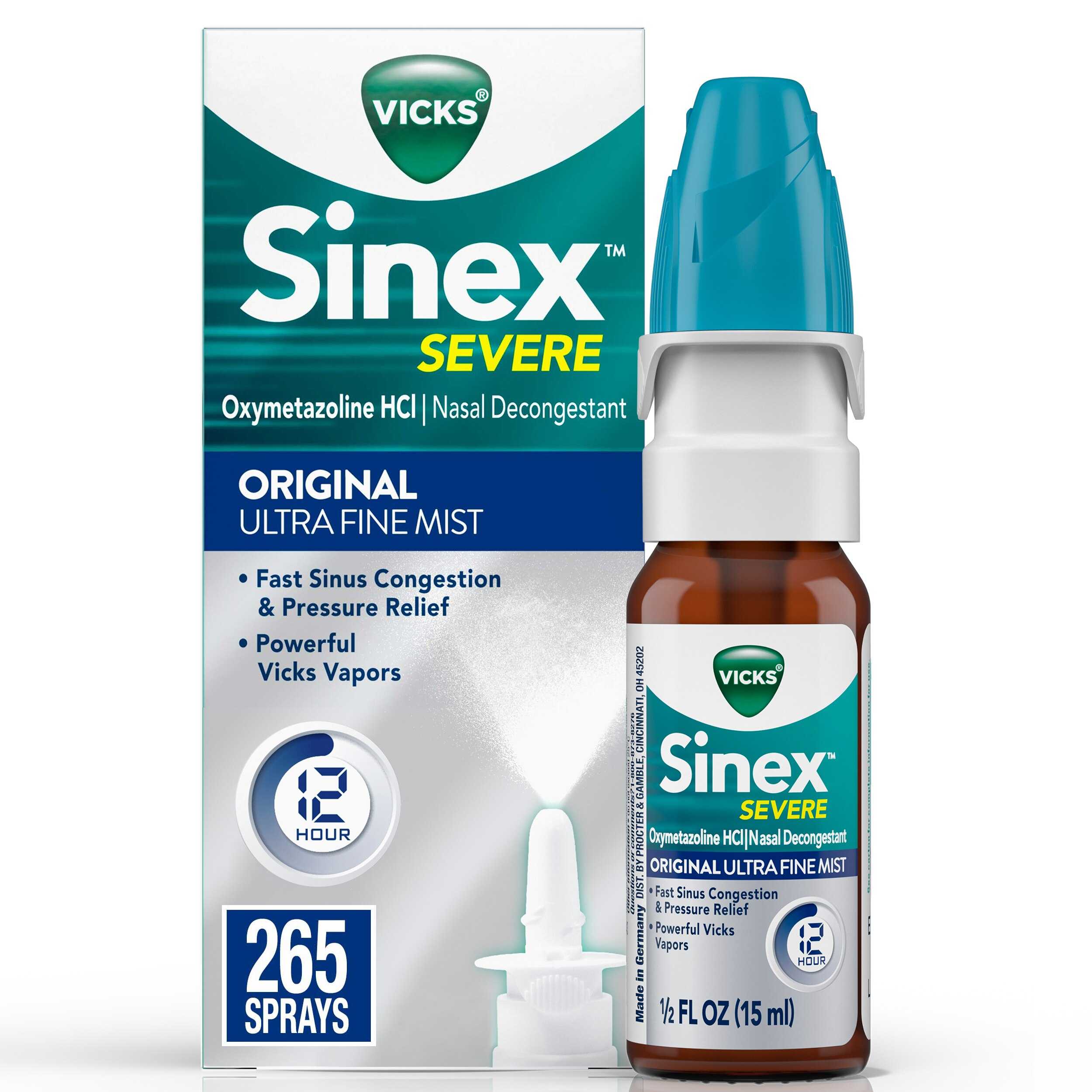 Vicks Sinex SEVERE Original Ultra Fine Mist Nasal Spray Decongestant